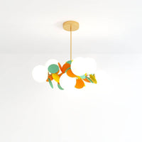 Lustre moderne multicolore à huit têtes