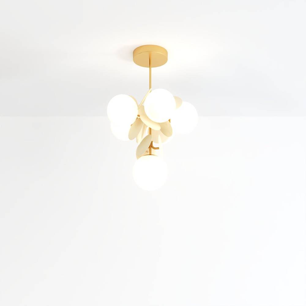 Lustre moderne blanc à six têtes