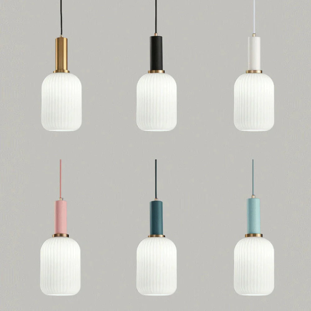 Les six couleurs de douille disponibles