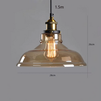 Lampe de chevet Industrielle Suspendue - Opale