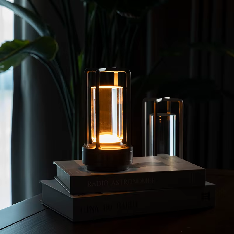 Lampe de chevet Industrielle Tactile style Camping - Opale Image