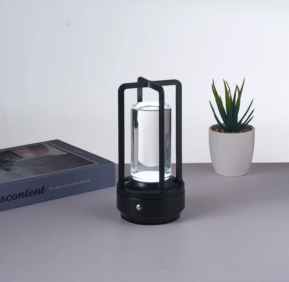 Lampe de chevet Industrielle Tactile style Camping - Opale