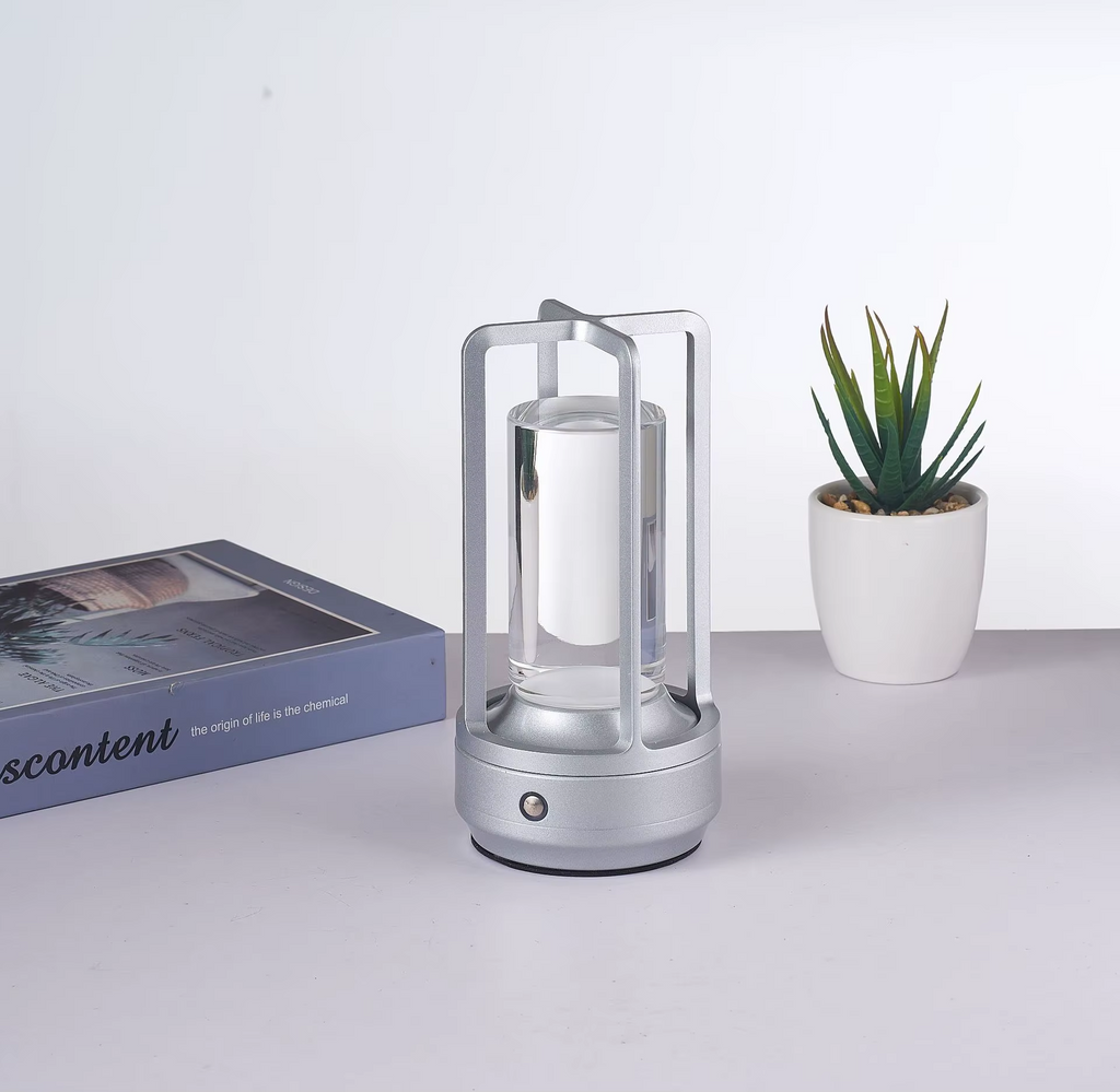 Lampe de chevet Industrielle Tactile style Camping - Opale