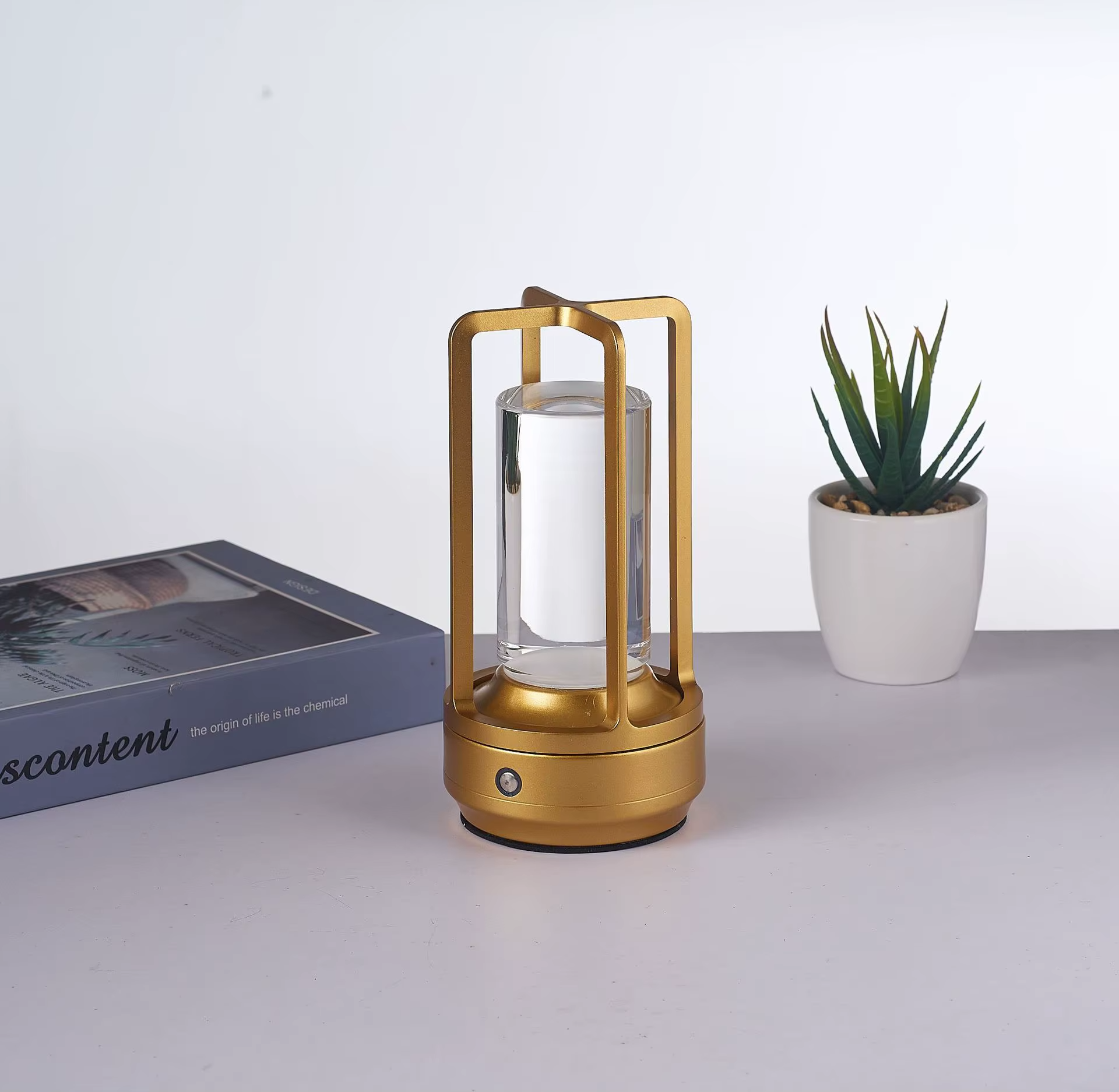 Lampe de chevet Industrielle Tactile style Camping - Opale