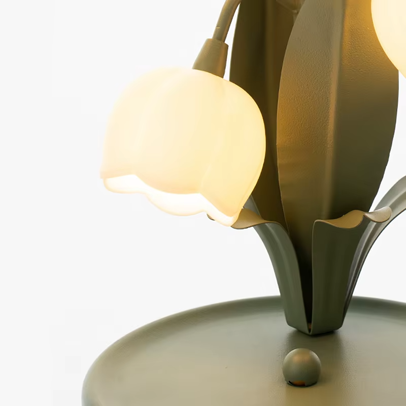 Lampe de chevet à Fleurs de Muguet Vintage - section Image