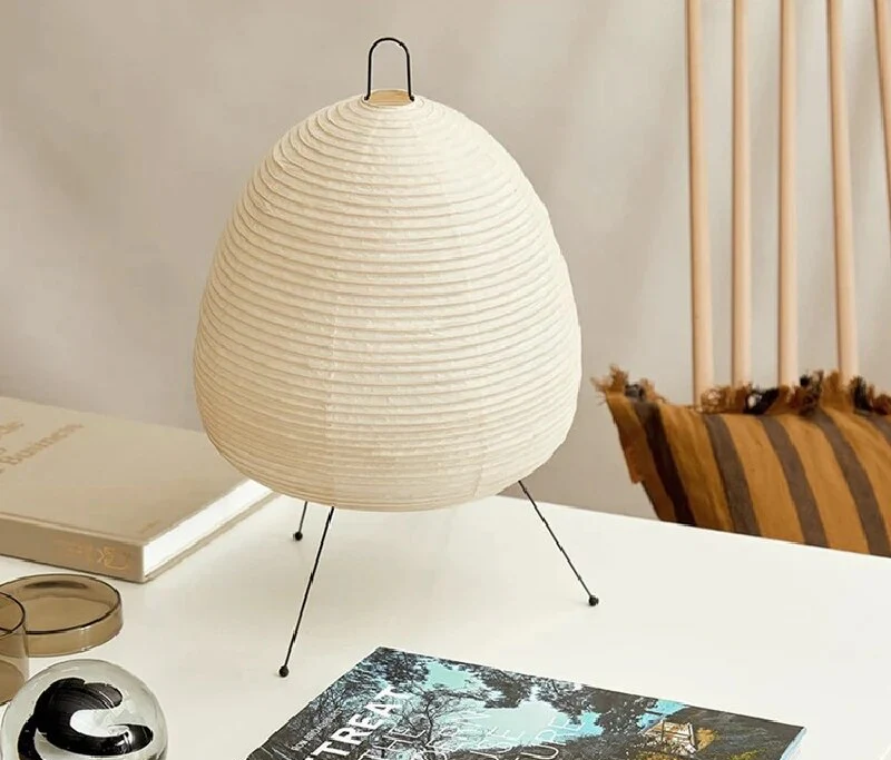 Lampe de chevet Japonaise en Papier Noguchi - section Image