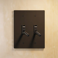 Interrupteur vintage a levier Noir Mat 2 postes