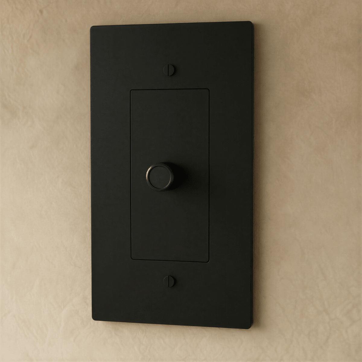 Variateur de lumière finition noir mat 1 poste