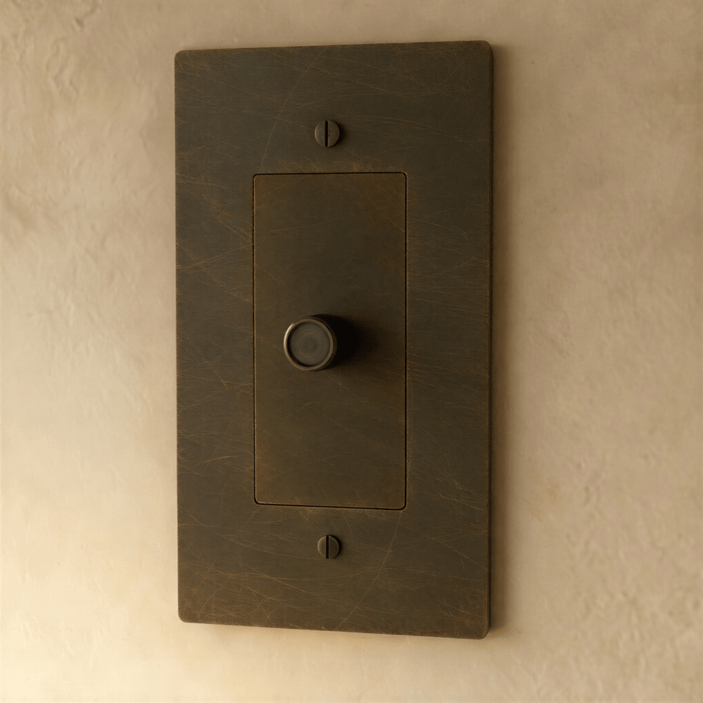 Variateur de lumière finition bronze patiné 1 poste