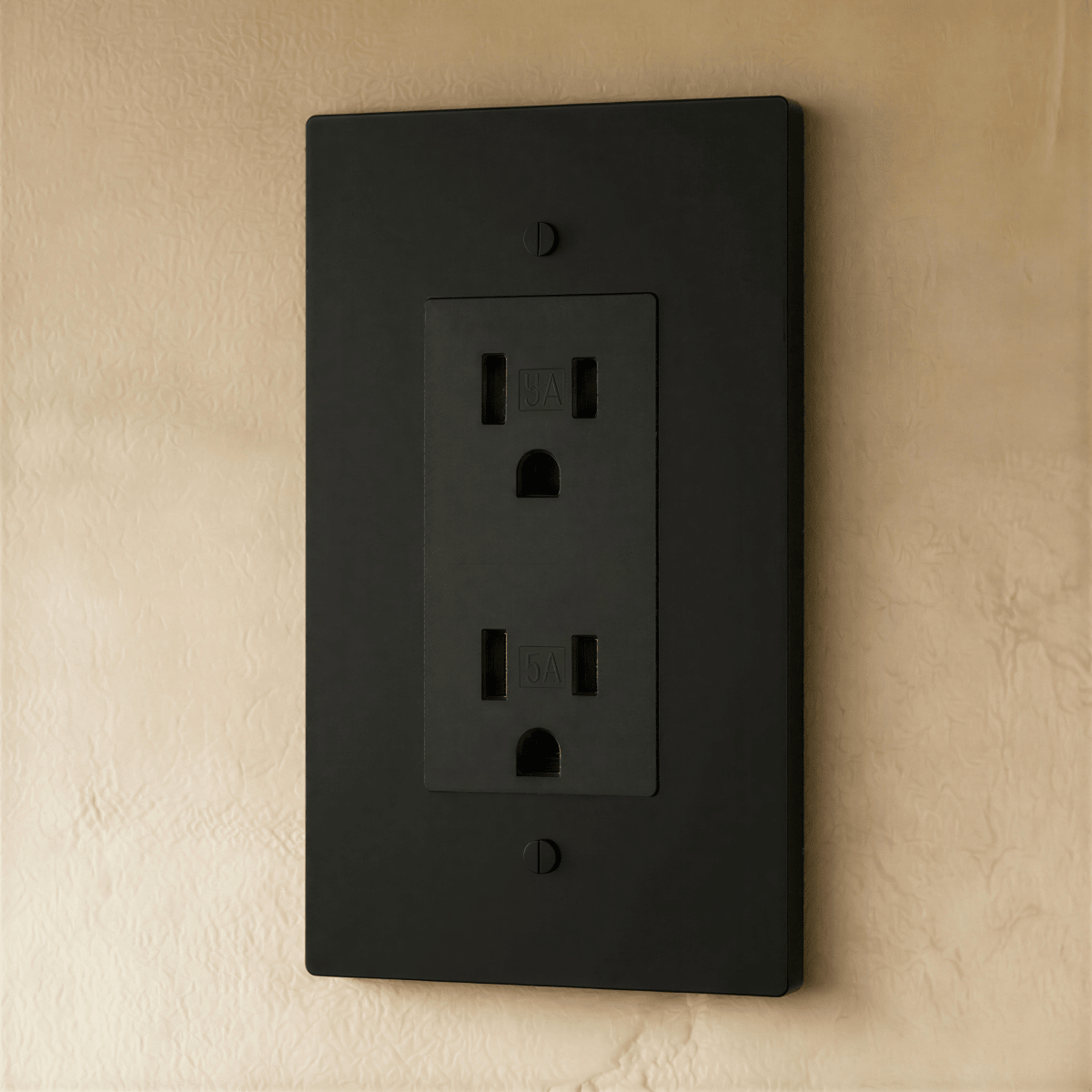 Prise électrique finition noir mat 1 poste